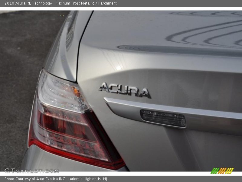 Platinum Frost Metallic / Parchment 2010 Acura RL Technology