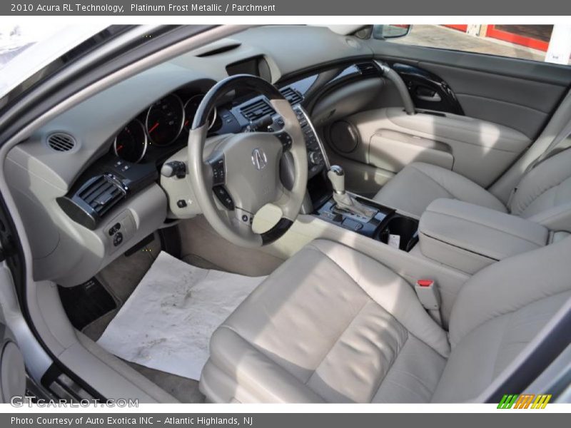 Platinum Frost Metallic / Parchment 2010 Acura RL Technology