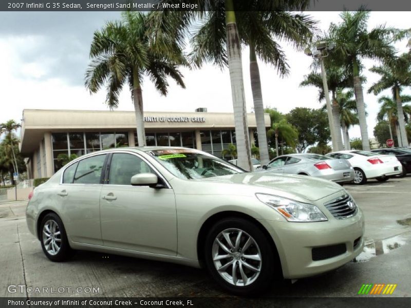 Serengeti Sand Metallic / Wheat Beige 2007 Infiniti G 35 Sedan
