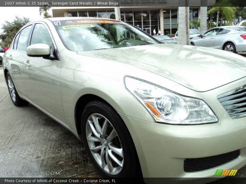 Serengeti Sand Metallic / Wheat Beige 2007 Infiniti G 35 Sedan