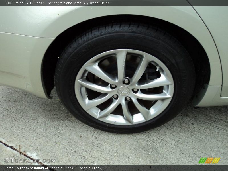 Serengeti Sand Metallic / Wheat Beige 2007 Infiniti G 35 Sedan