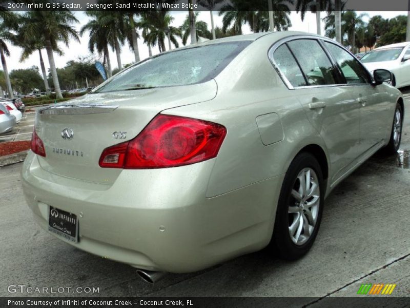 Serengeti Sand Metallic / Wheat Beige 2007 Infiniti G 35 Sedan