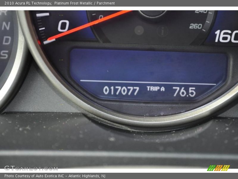 Platinum Frost Metallic / Parchment 2010 Acura RL Technology