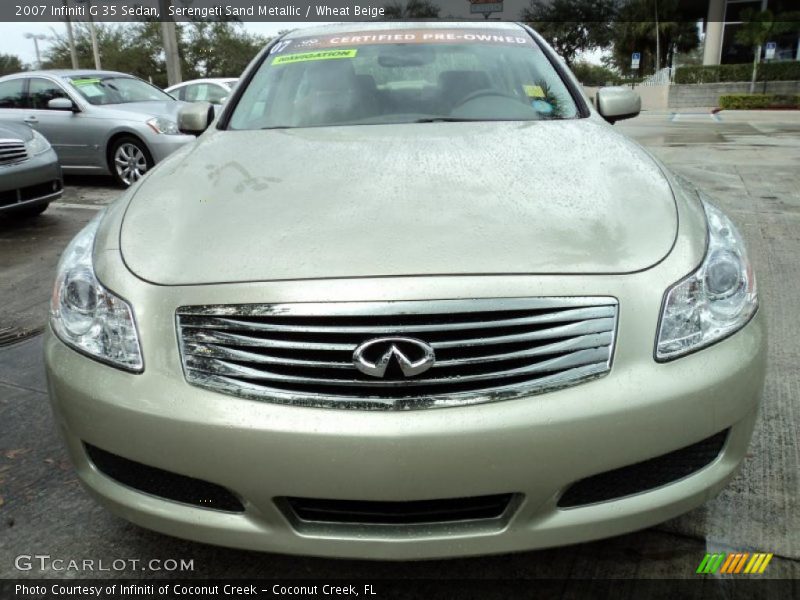 Serengeti Sand Metallic / Wheat Beige 2007 Infiniti G 35 Sedan