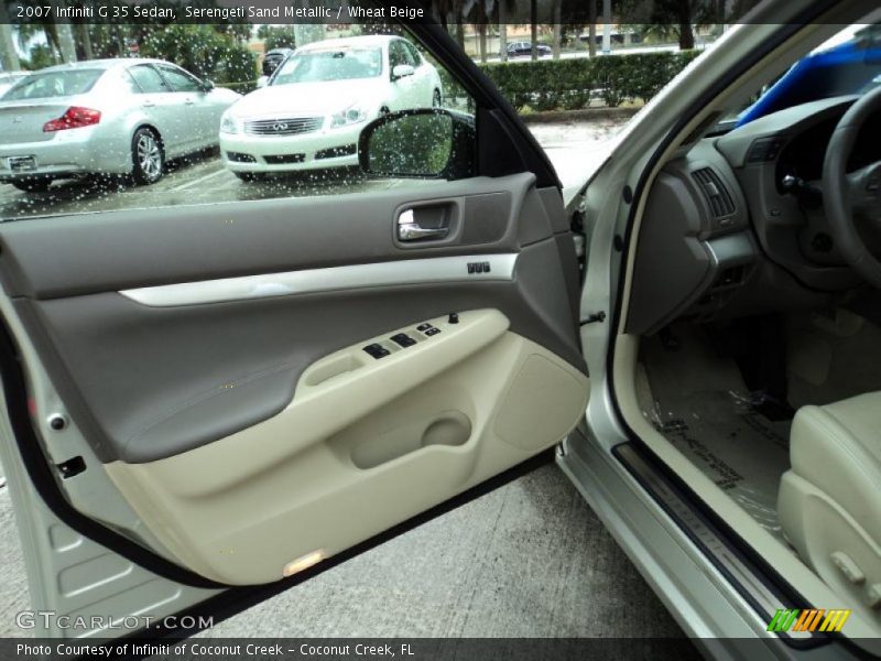 Serengeti Sand Metallic / Wheat Beige 2007 Infiniti G 35 Sedan