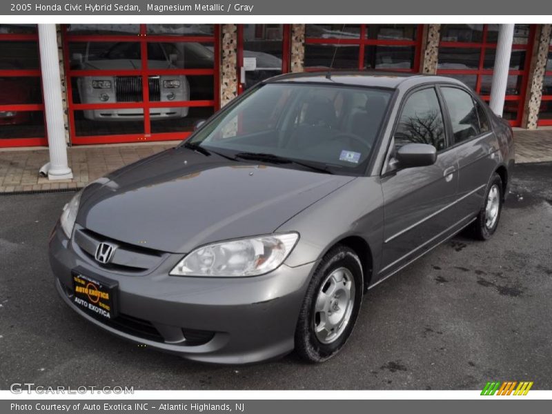 Magnesium Metallic / Gray 2005 Honda Civic Hybrid Sedan
