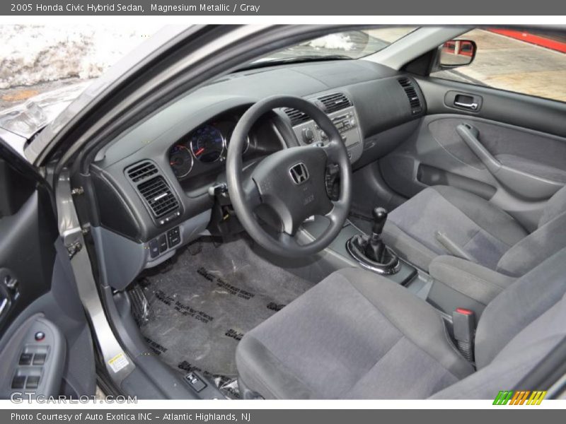 Gray Interior - 2005 Civic Hybrid Sedan 
