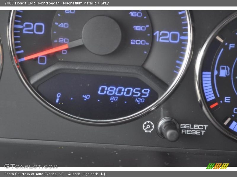 Magnesium Metallic / Gray 2005 Honda Civic Hybrid Sedan