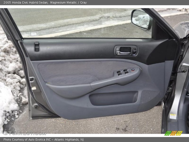 Magnesium Metallic / Gray 2005 Honda Civic Hybrid Sedan