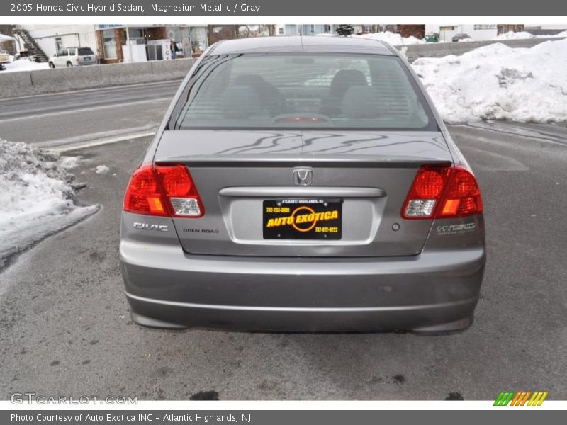 Magnesium Metallic / Gray 2005 Honda Civic Hybrid Sedan