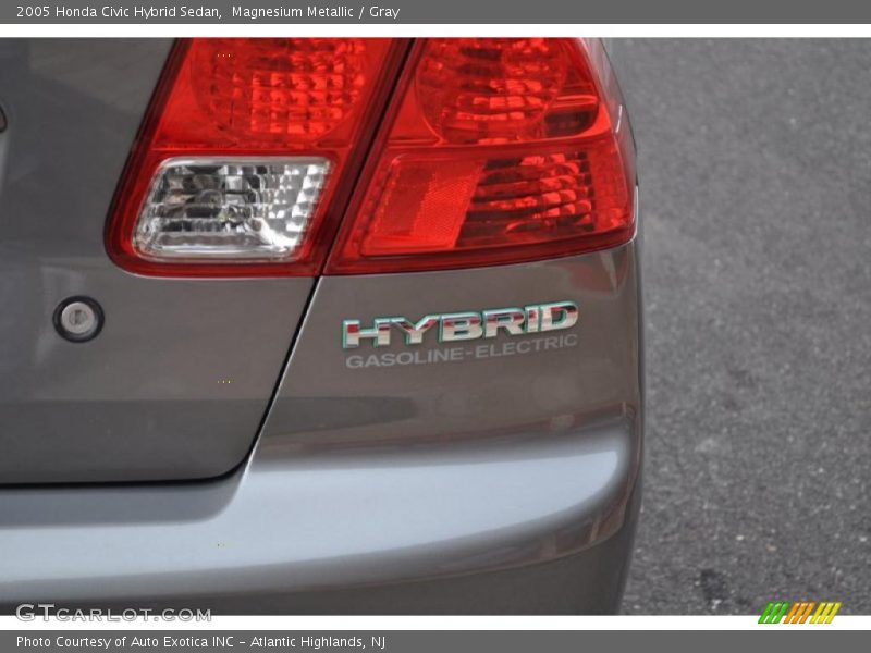 Magnesium Metallic / Gray 2005 Honda Civic Hybrid Sedan