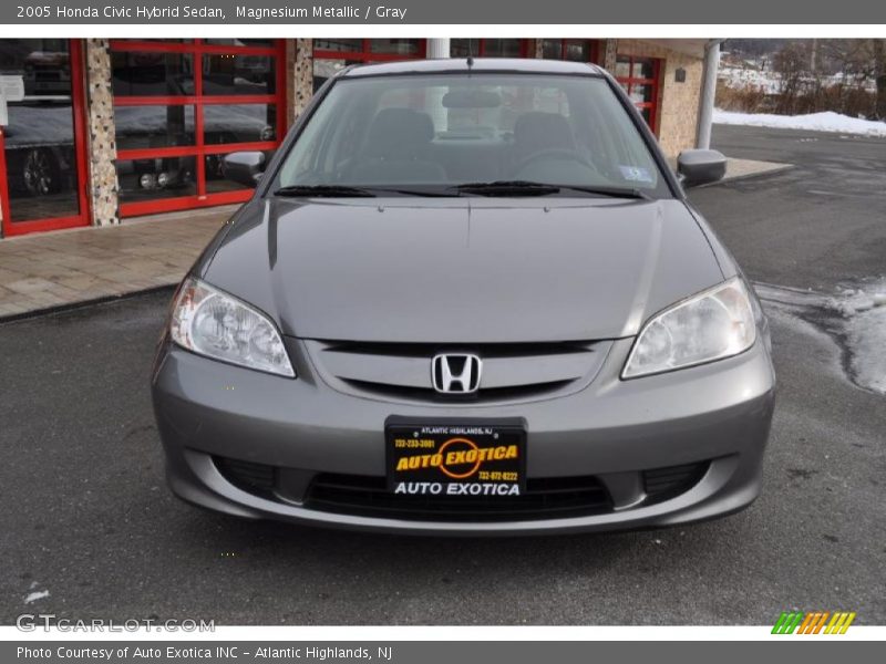 Magnesium Metallic / Gray 2005 Honda Civic Hybrid Sedan