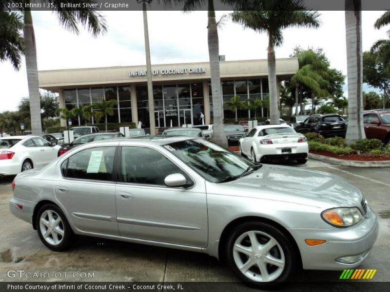 Brilliant Silver / Graphite 2003 Infiniti I 35