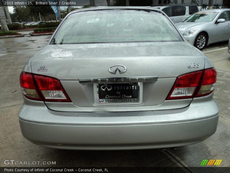 Brilliant Silver / Graphite 2003 Infiniti I 35