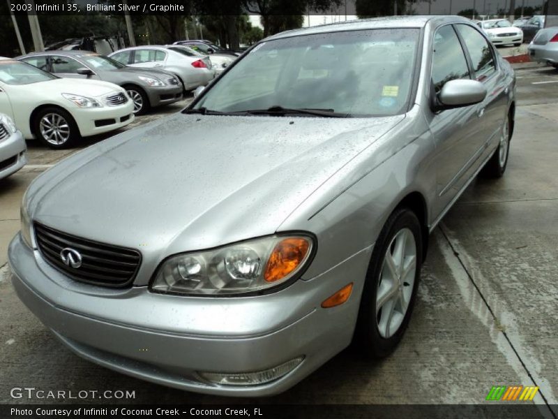 Brilliant Silver / Graphite 2003 Infiniti I 35