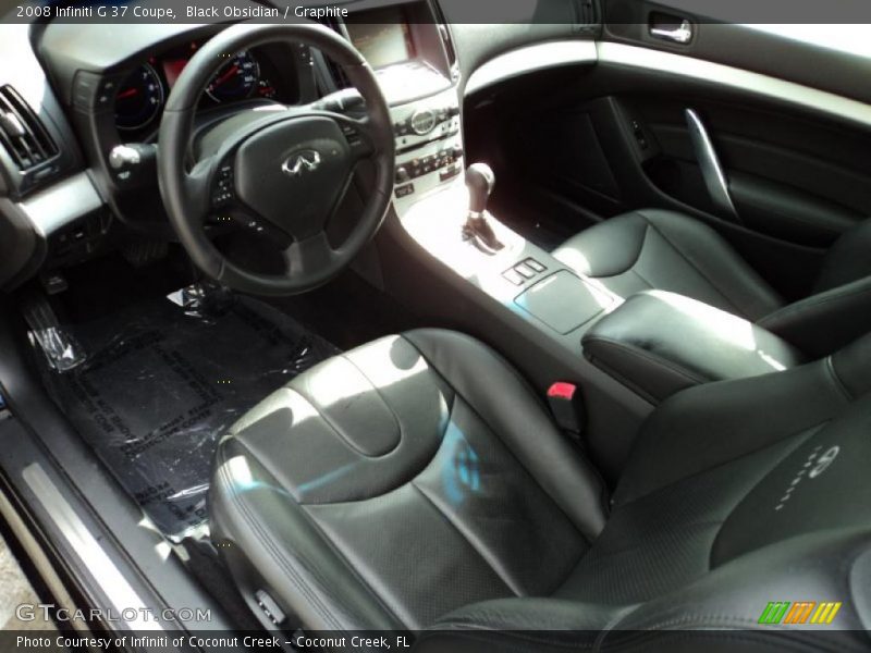  2008 G 37 Coupe Graphite Interior