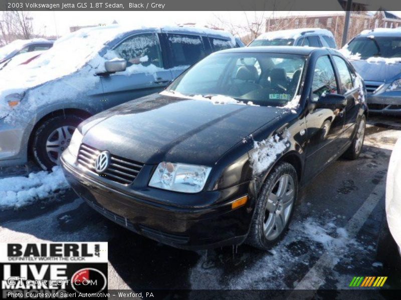 Black / Grey 2003 Volkswagen Jetta GLS 1.8T Sedan