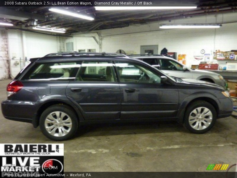 Diamond Gray Metallic / Off Black 2008 Subaru Outback 2.5i L.L.Bean Edition Wagon