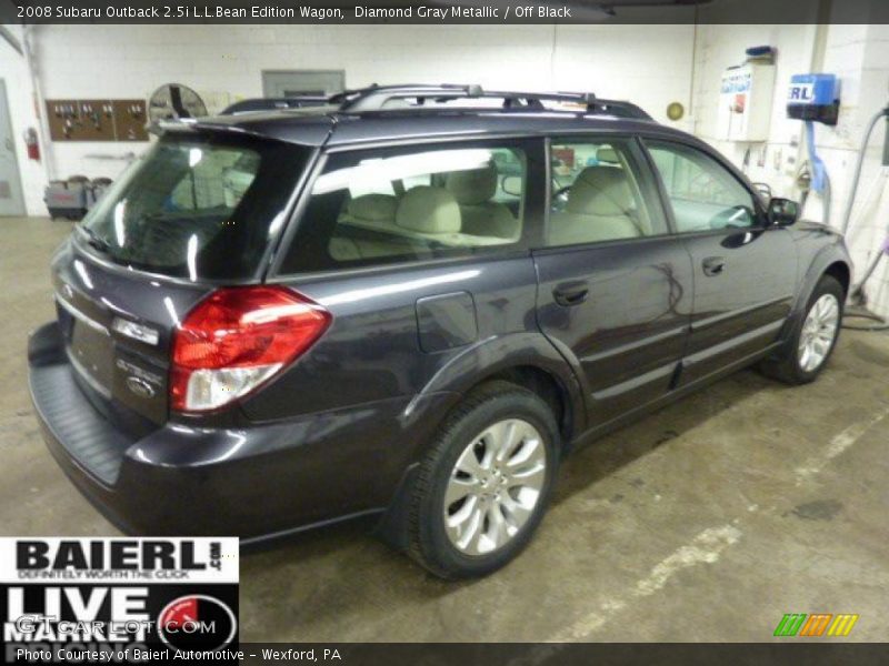 Diamond Gray Metallic / Off Black 2008 Subaru Outback 2.5i L.L.Bean Edition Wagon