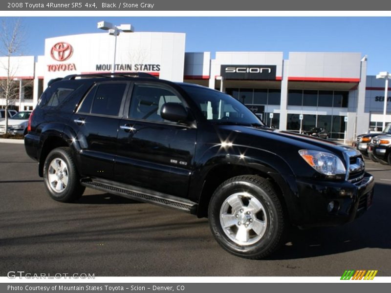Black / Stone Gray 2008 Toyota 4Runner SR5 4x4
