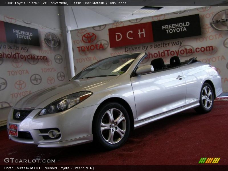 Classic Silver Metallic / Dark Stone 2008 Toyota Solara SE V6 Convertible