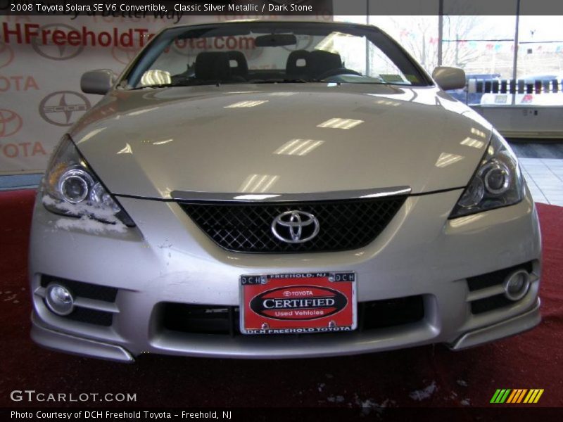 Classic Silver Metallic / Dark Stone 2008 Toyota Solara SE V6 Convertible