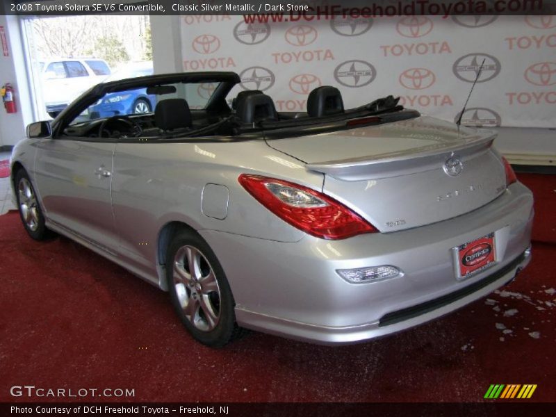 Classic Silver Metallic / Dark Stone 2008 Toyota Solara SE V6 Convertible
