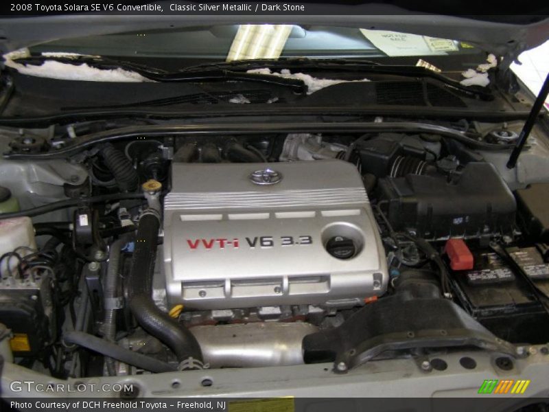 Classic Silver Metallic / Dark Stone 2008 Toyota Solara SE V6 Convertible