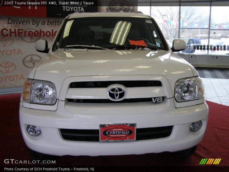 Super White / Taupe 2007 Toyota Sequoia SR5 4WD