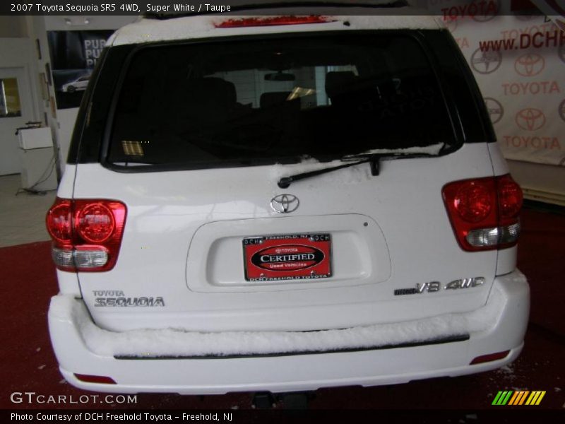 Super White / Taupe 2007 Toyota Sequoia SR5 4WD
