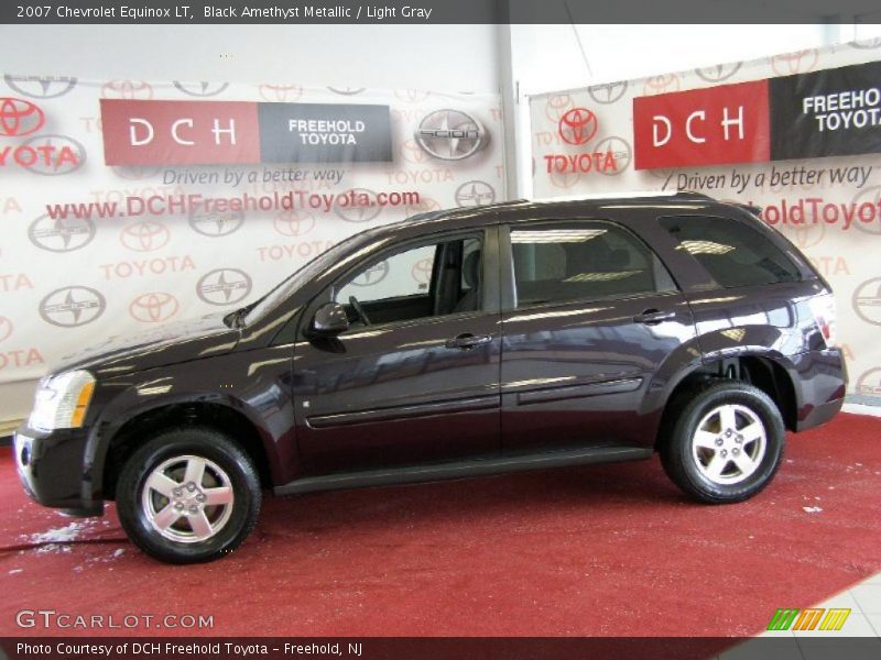 Black Amethyst Metallic / Light Gray 2007 Chevrolet Equinox LT