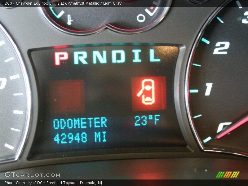 Black Amethyst Metallic / Light Gray 2007 Chevrolet Equinox LT