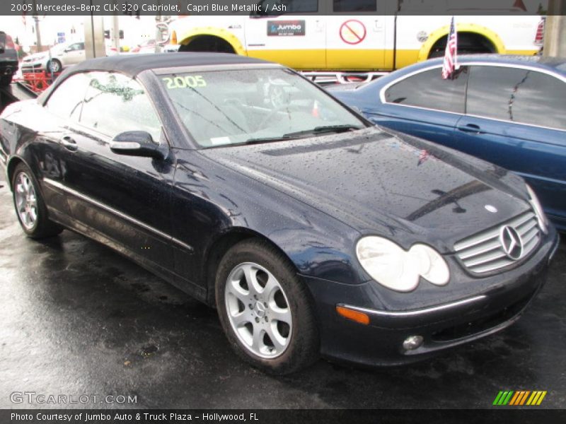 Capri Blue Metallic / Ash 2005 Mercedes-Benz CLK 320 Cabriolet