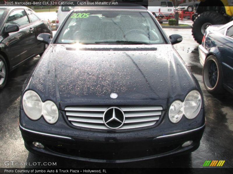 Capri Blue Metallic / Ash 2005 Mercedes-Benz CLK 320 Cabriolet