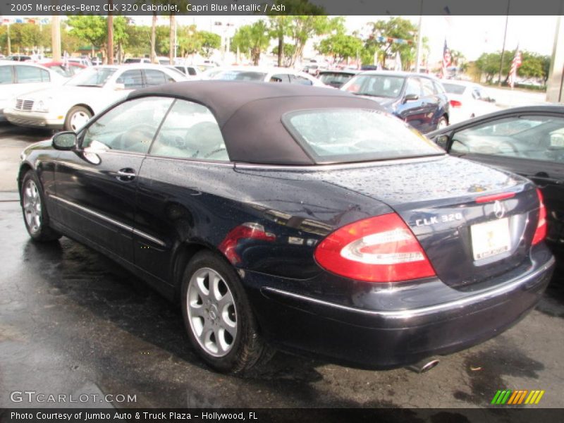 Capri Blue Metallic / Ash 2005 Mercedes-Benz CLK 320 Cabriolet