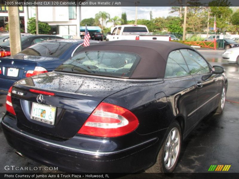 Capri Blue Metallic / Ash 2005 Mercedes-Benz CLK 320 Cabriolet