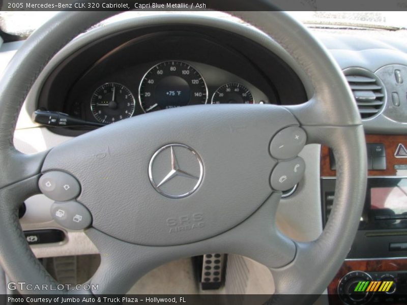 Capri Blue Metallic / Ash 2005 Mercedes-Benz CLK 320 Cabriolet