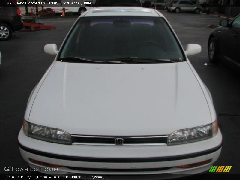 Frost White / Blue 1993 Honda Accord EX Sedan
