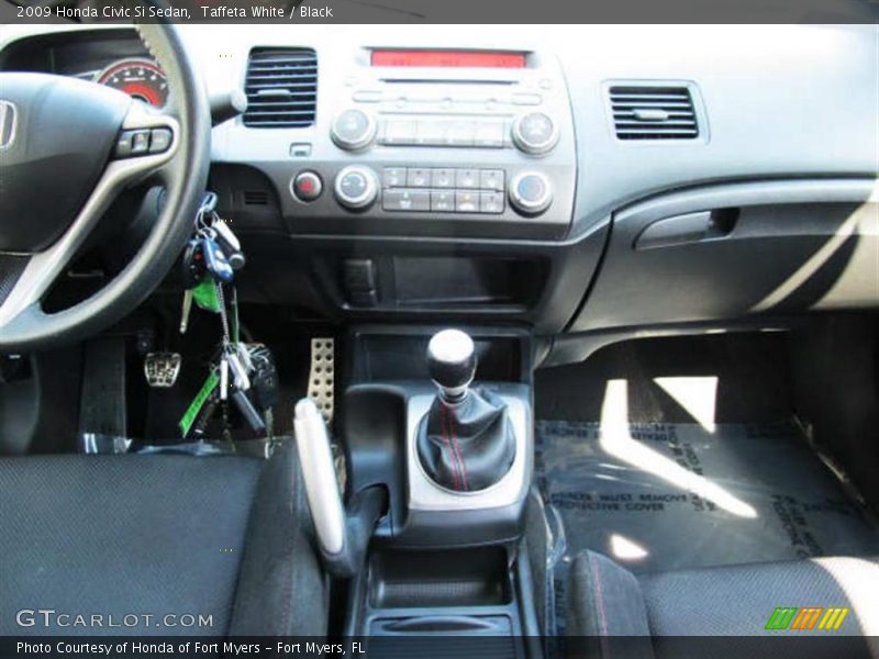 Taffeta White / Black 2009 Honda Civic Si Sedan