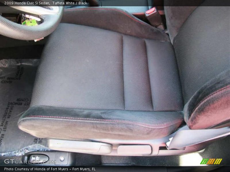 Taffeta White / Black 2009 Honda Civic Si Sedan