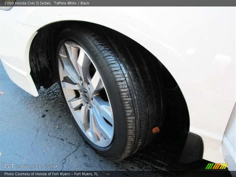 Taffeta White / Black 2009 Honda Civic Si Sedan
