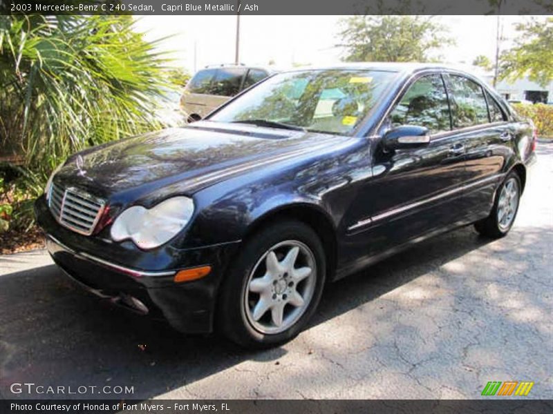 Capri Blue Metallic / Ash 2003 Mercedes-Benz C 240 Sedan
