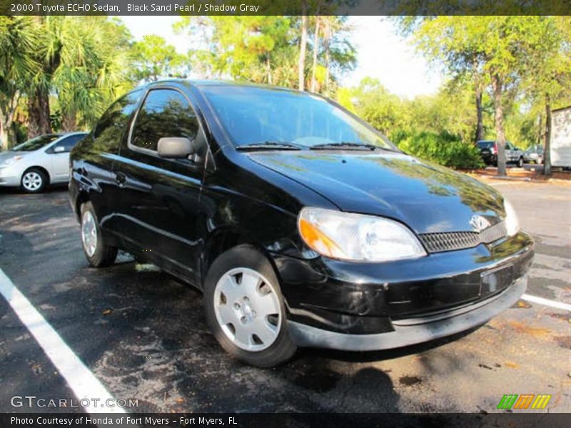 Black Sand Pearl / Shadow Gray 2000 Toyota ECHO Sedan