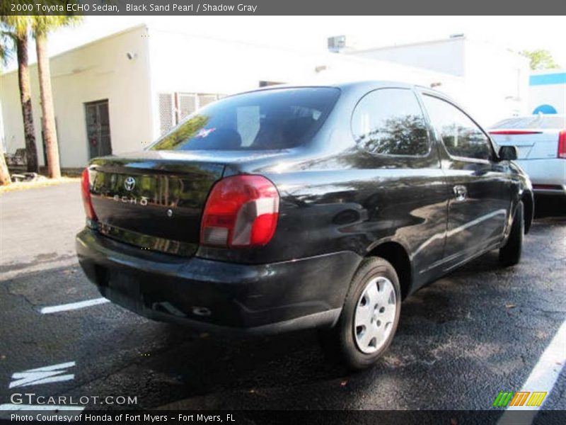 Black Sand Pearl / Shadow Gray 2000 Toyota ECHO Sedan