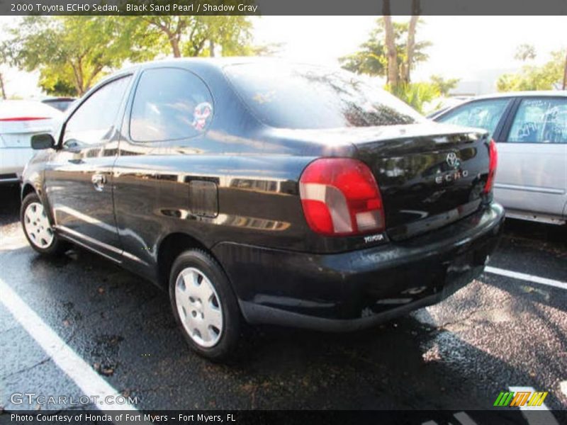 Black Sand Pearl / Shadow Gray 2000 Toyota ECHO Sedan