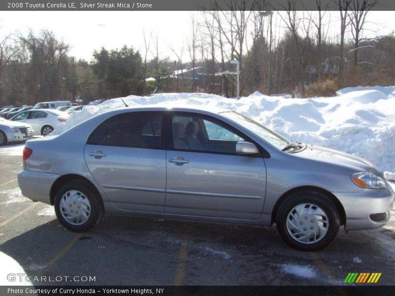 Silver Streak Mica / Stone 2008 Toyota Corolla LE