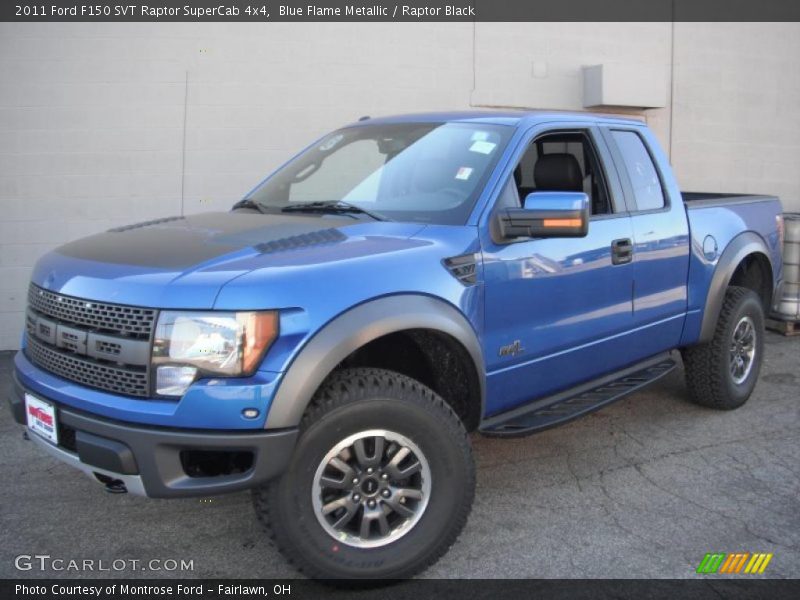 Blue Flame Metallic / Raptor Black 2011 Ford F150 SVT Raptor SuperCab 4x4