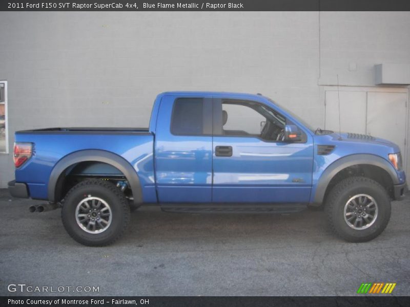 Blue Flame Metallic / Raptor Black 2011 Ford F150 SVT Raptor SuperCab 4x4