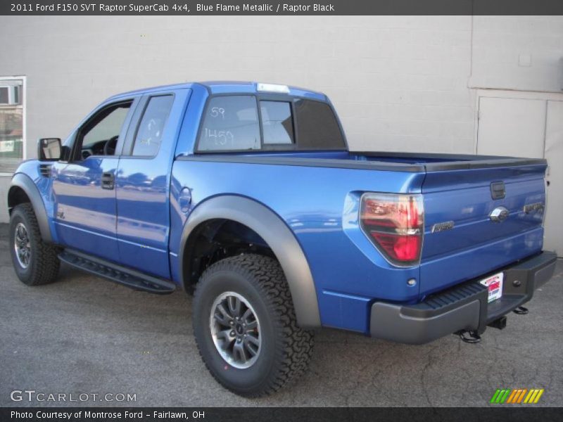 Blue Flame Metallic / Raptor Black 2011 Ford F150 SVT Raptor SuperCab 4x4