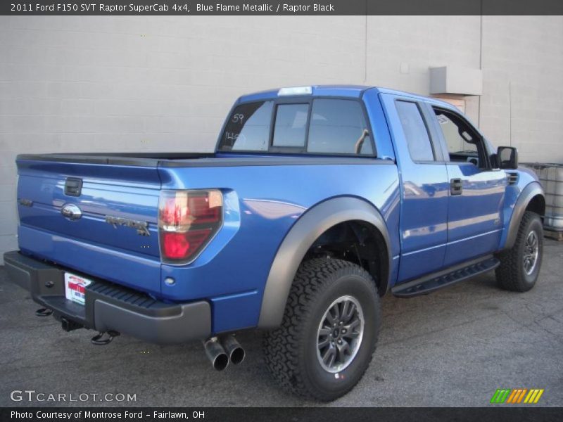  2011 F150 SVT Raptor SuperCab 4x4 Blue Flame Metallic